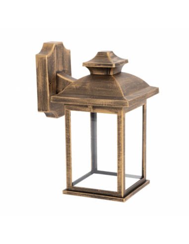 Aplique Exterior Alcandia 1xe27 Oro Viejo Ip44policarbonato 31x17x22,3 Cm