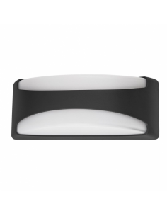 Daikon 1xe27 outdoor wall light black ip65 polycarbonate 13.2x32x13 cm