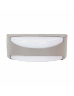 Daikon 1xe27 outdoor wall light gray ip65 polycarbonate 13.2x32x13 cm