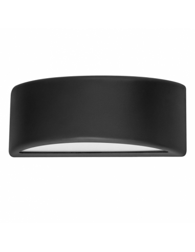 Kefir 1xe27 Black Outdoor Wall Light Ip65 Polycarbonate 13.2x32x13 Cm