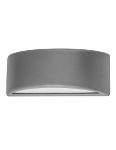 Kefir 1xe27 outdoor wall light gray ip65 polycarbonate 13.2x32x13 cm