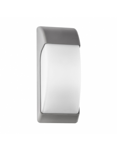 Aplique Exterior Espelta 1xe27 Gris Ip65 Policarbonato 32x12,9x13 Cm