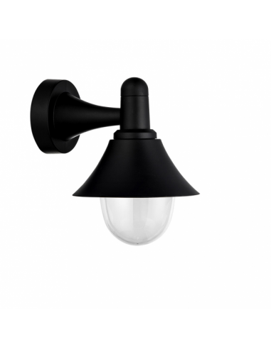 Aplique Exterior Mentol 1xe27 Negro Ip44 Policarbonato 25x18,1x23,2 Cm