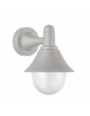 Aplique Exterior Mentol 1xe27 Gris Ip44 Policarbonato 25x18,1x23,2 Cm