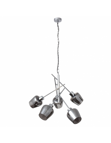 Soline 5xe27 Chrome Lamp Regx58x58 Cm