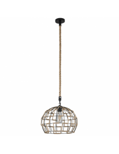 Jute Pendant 1xe27 Rope Regx35x35 Cm