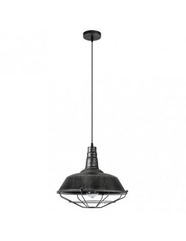 Colgante Flamenco 1xe27 Rustico-plata Regx36x36 Cm