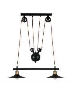 Wild Asparagus Pendant 2xe27 Black Regx22x70 Cm