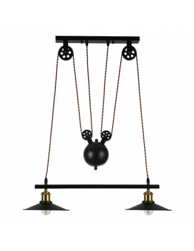 Wild Asparagus Pendant 2xe27 Black Regx22x70 Cm