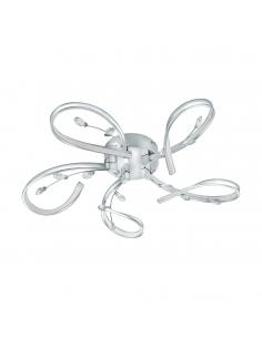 EGLO 97487 - VALLEMARE LED Ceiling Light in Aluminum, Chrome Steel and Acrylic, Glass