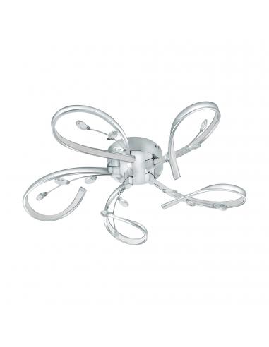 EGLO 97487 - VALLEMARE LED Ceiling Light in Aluminum, Chrome Steel and Acrylic, Glass