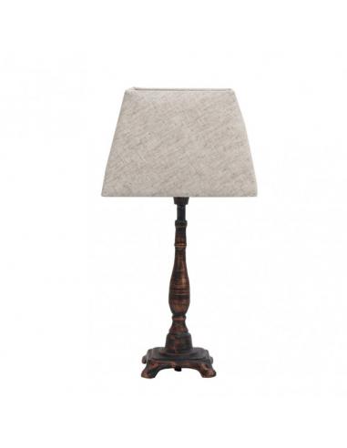 Sobremesa Ciclido 1xe27 Marron Rustico 38x2020 Cm