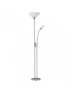 Deneb Living Room Foot 1xe27+1xe14 C/reader Nickel 180x30x30 Cm