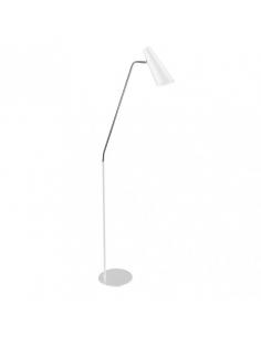 Majoris 1xe27 White/Chrome Living Room Foot 164x47x25 Cm Articulable And Orientable