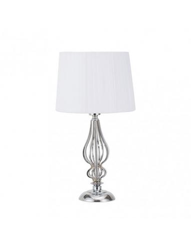 Cebrano Table Lamp 1xe27 Chrome C/pant White 30x30x55 Cm