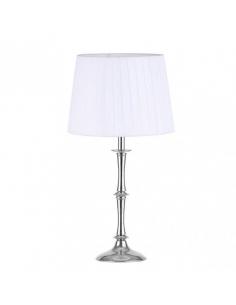 Oregon 1xe27 Chrome Table Lamp with white screen 49x25x25 cm