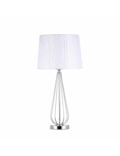 Robina Table Lamp 1xe27 Chrome C/pant White 62x30x30 Cm