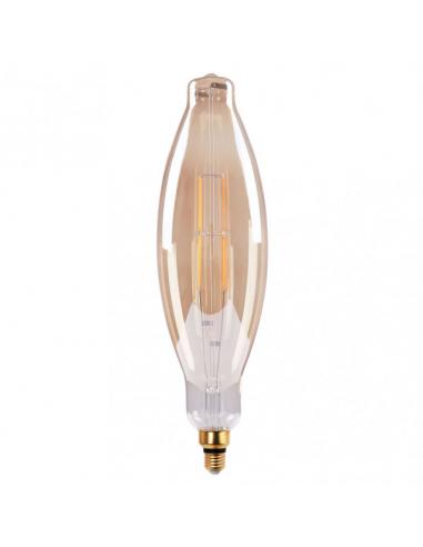 Candle Filament Bulb 43x12d 8w 850lm E27 Ambar Amber 3000k