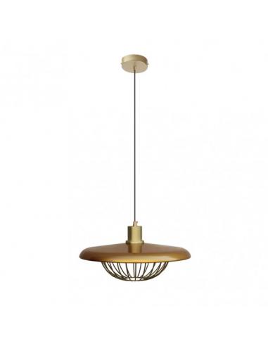 Colgante Rejilla Oro 1xe27 Regx35x35 Cm