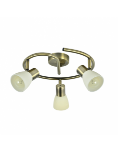 Cholo 3xe14 leather ceiling light 16x34x34 cm
