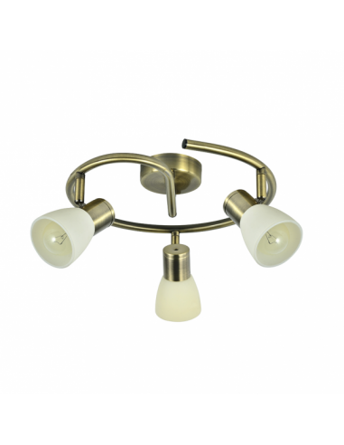 Cholo 3xe14 leather ceiling light 16x34x34 cm