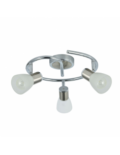 Cholo 3xe14 Chrome/nickel ceiling light 16x34x34 cm