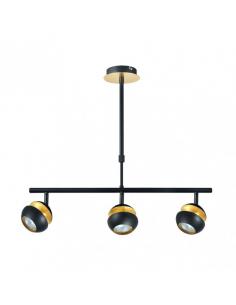 Beethoven Pendant Black/gold 3xgu10