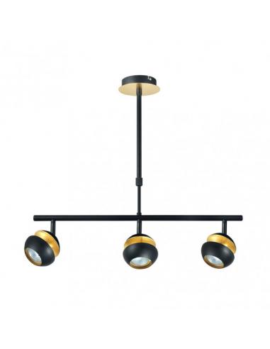 Beethoven Pendant Black/gold 3xgu10