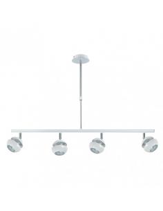 Colgante Beethoven Blanco/plata 4xgu10