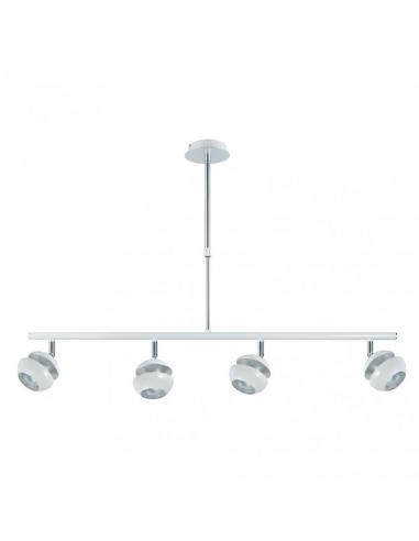 Colgante Beethoven Blanco/plata 4xgu10