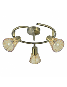 Cooper 3xe14 Leather Ceiling Light 16x32x32 Cm