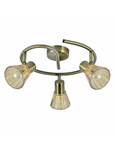 Cooper 3xe14 Leather Ceiling Light 16x32x32 Cm