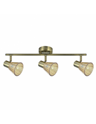 Regleta Cooper 3xe14 Cuero 16x48,5x8,5 Cm