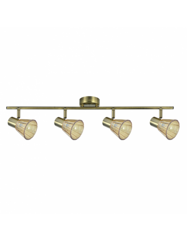 Regleta Cooper 4xe14 Cuero 16x69,5x8,5 Cm