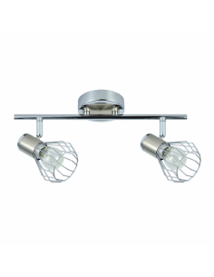 Mateo 2xe14 Chrome/nickel strip 15x36.5x8.5 Cm