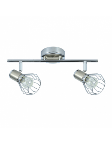 Mateo 2xe14 Chrome/nickel strip 15x36.5x8.5 Cm