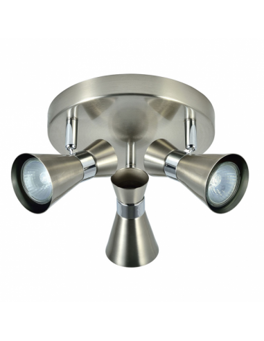 Maximum Ceiling Light 3xgu10 Nickel/Chrome 13x20x20 Cm