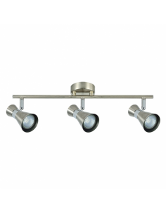 Maximum strip strip 3xgu10 Nickel/chrome 15x48.5x8.5 Cm