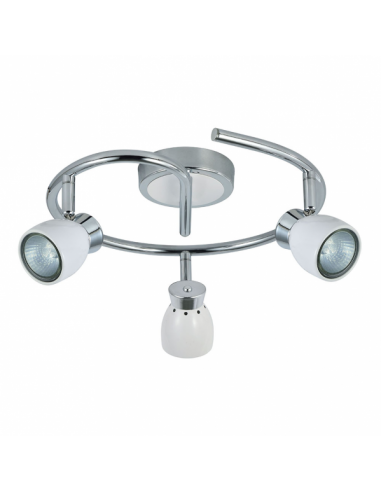 Plafon Chacho 3xgu10 Blanco 14x30x30 Cm