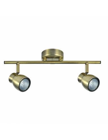 Regleta Chacho 2xgu10 Cuero 14x36,5x8,5 Cm