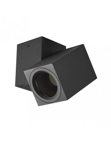 Foco Nerja 1xgu10 Negro 10,4x12,3x6 Cm Orientable 360º