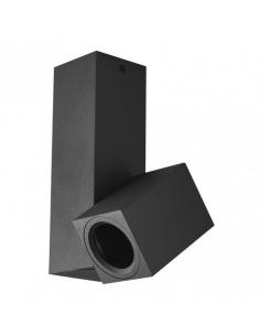 Nerja 1xgu10 Black Spotlight 20x12.4x6 Cm Adjustable 360º