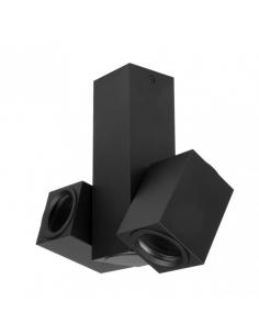 Nerja 2xgu10 Black Spotlight 21x19x6 Adjustable 360º