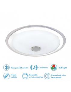 Magallanes ceiling light 72w 3 Color+rgb 10x53x53 Cm Bluetooth 5760lm.reg.intens.y Remote C/memory
