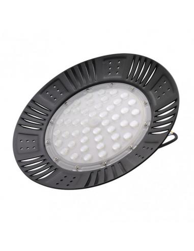 Campana Industrial Granito 200w 6500k Negro 22000lm 11x40x40 Cm