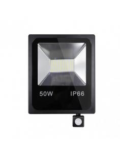 Projector C/sensor Olivino 50w 6500k Black 4500lm Led Sm Ip66 33.5x24x6 Cm
