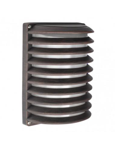 Aplique Ext. Aluminio Achernar 1xe27 Marron Ip44 25,5x18x13 Cm