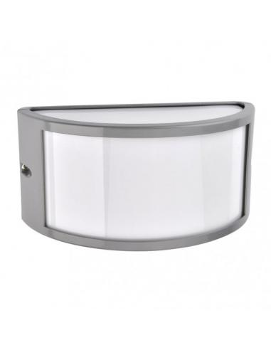 Outdoor aluminum wall light ara 1xe27 gray ip44 13x25x12 cm