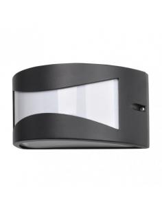 Hadar 1xe27 black aluminum outdoor wall light ip44 13x25x12 cm