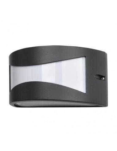 Hadar 1xe27 black aluminum outdoor wall light ip44 13x25x12 cm